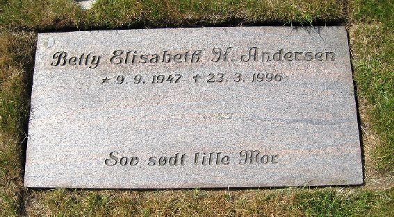 Billede af gravsten på Skagen Kirkegård