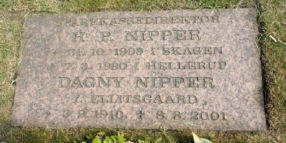 Billede af gravsten på Skagen Kirkegård