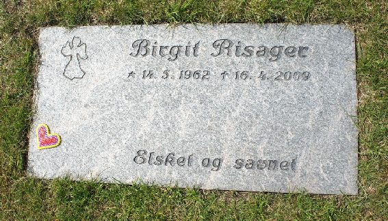 Billede af gravsten på Skagen Kirkegård