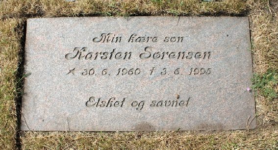 Billede af gravsten på Skagen Kirkegård