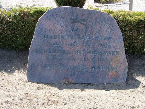 Billede af gravsten på Skagen Kirkegård