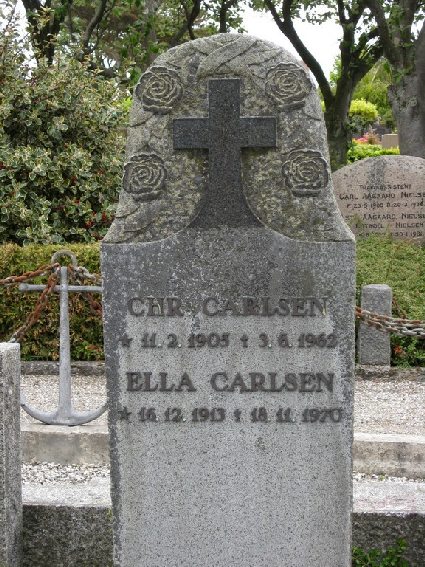 Billede af gravsten på Skagen Kirkegård