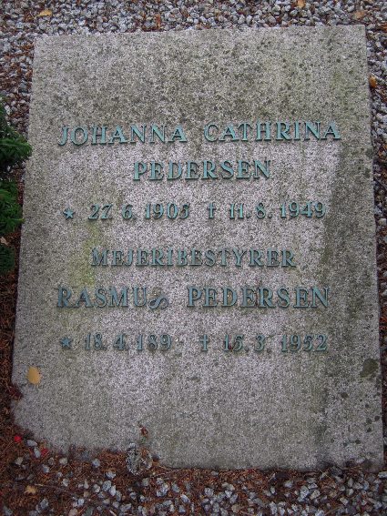 Billede af gravsten på Skagen Kirkegård
