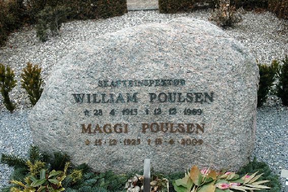 Billede af gravsten på Skagen Kirkegård