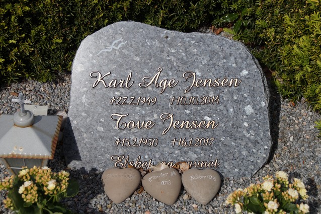 Billede af gravsten på Skagen Kirkegård